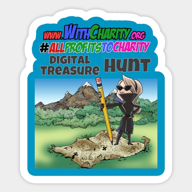 Whitney WithCharity Digital Treasure Hunt Sticker by WithCharity